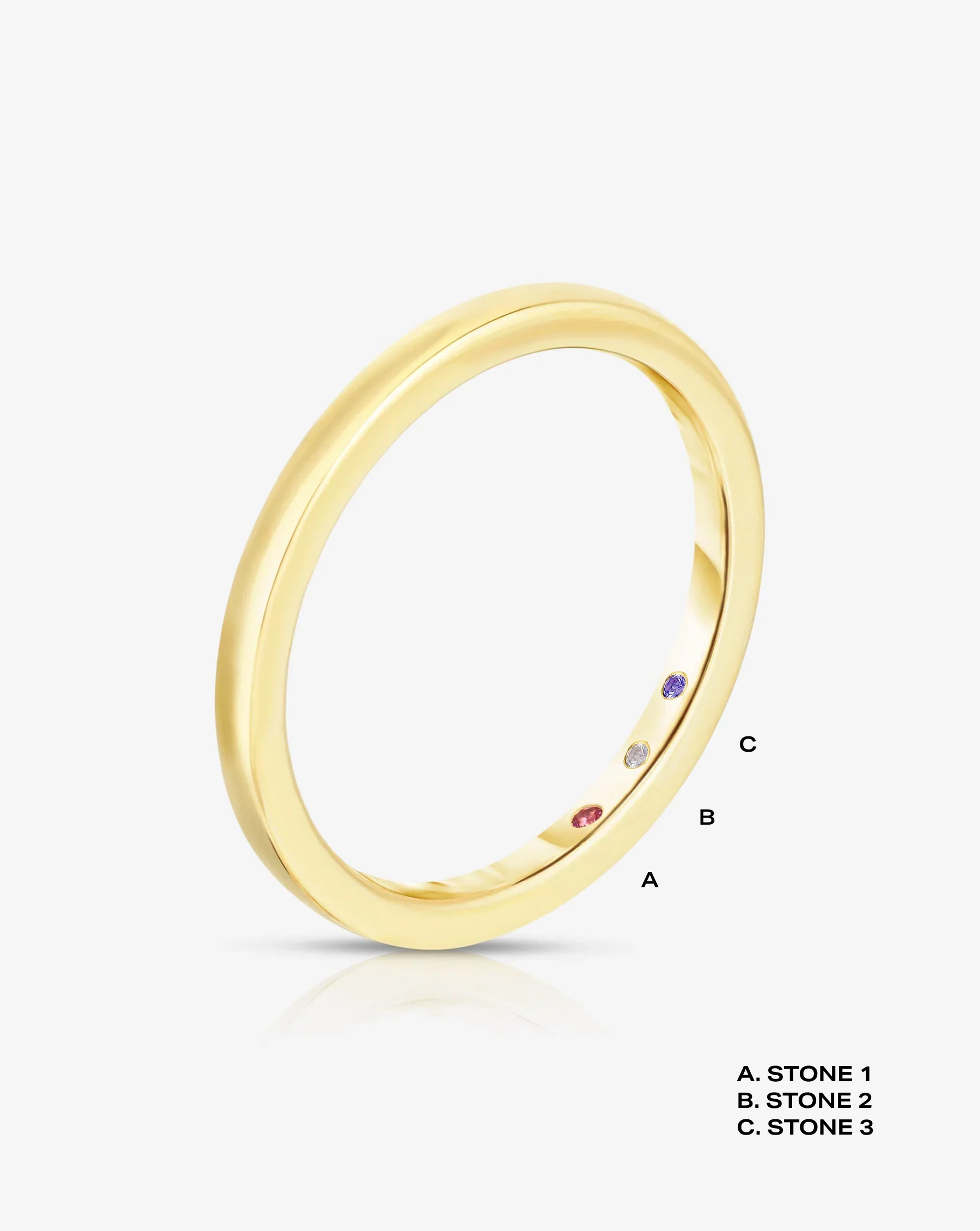 Whisper Thin Band with Birthstone - Image 8