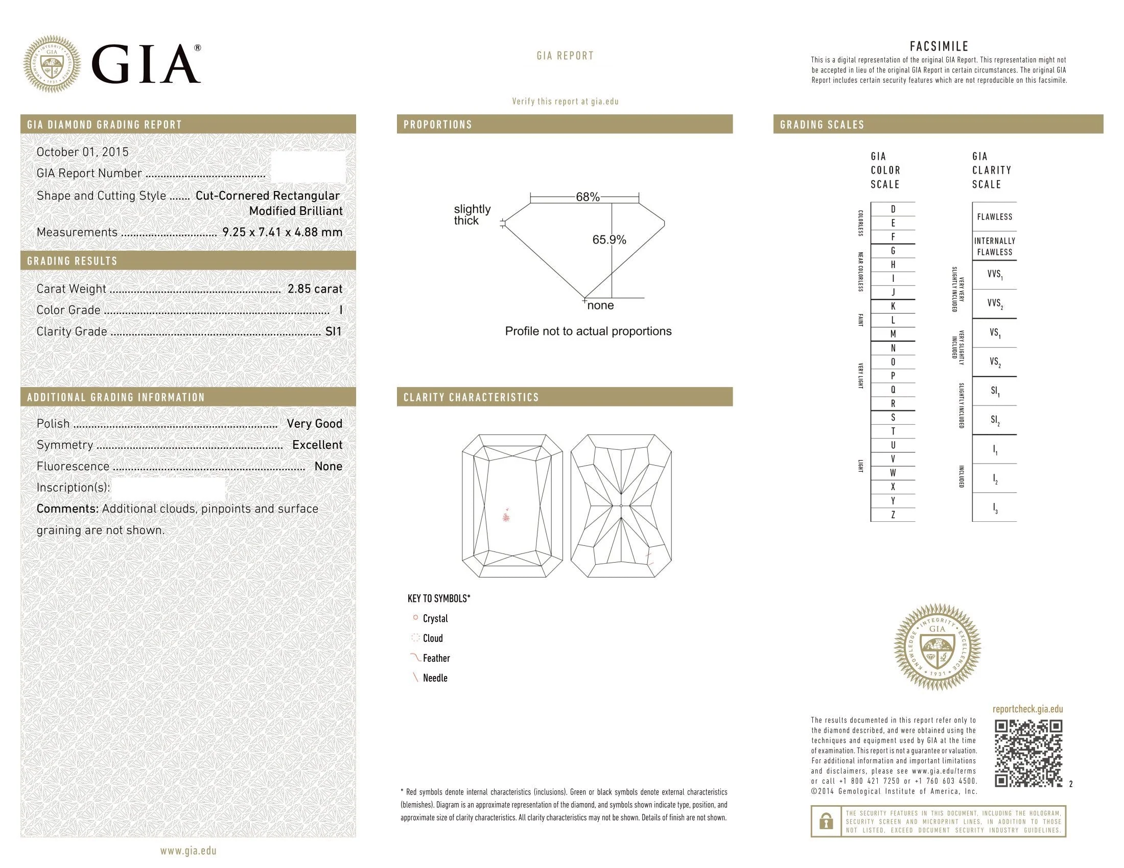 2.85 Radiant Natural Diamond in Whisper Thin® - Image 4
