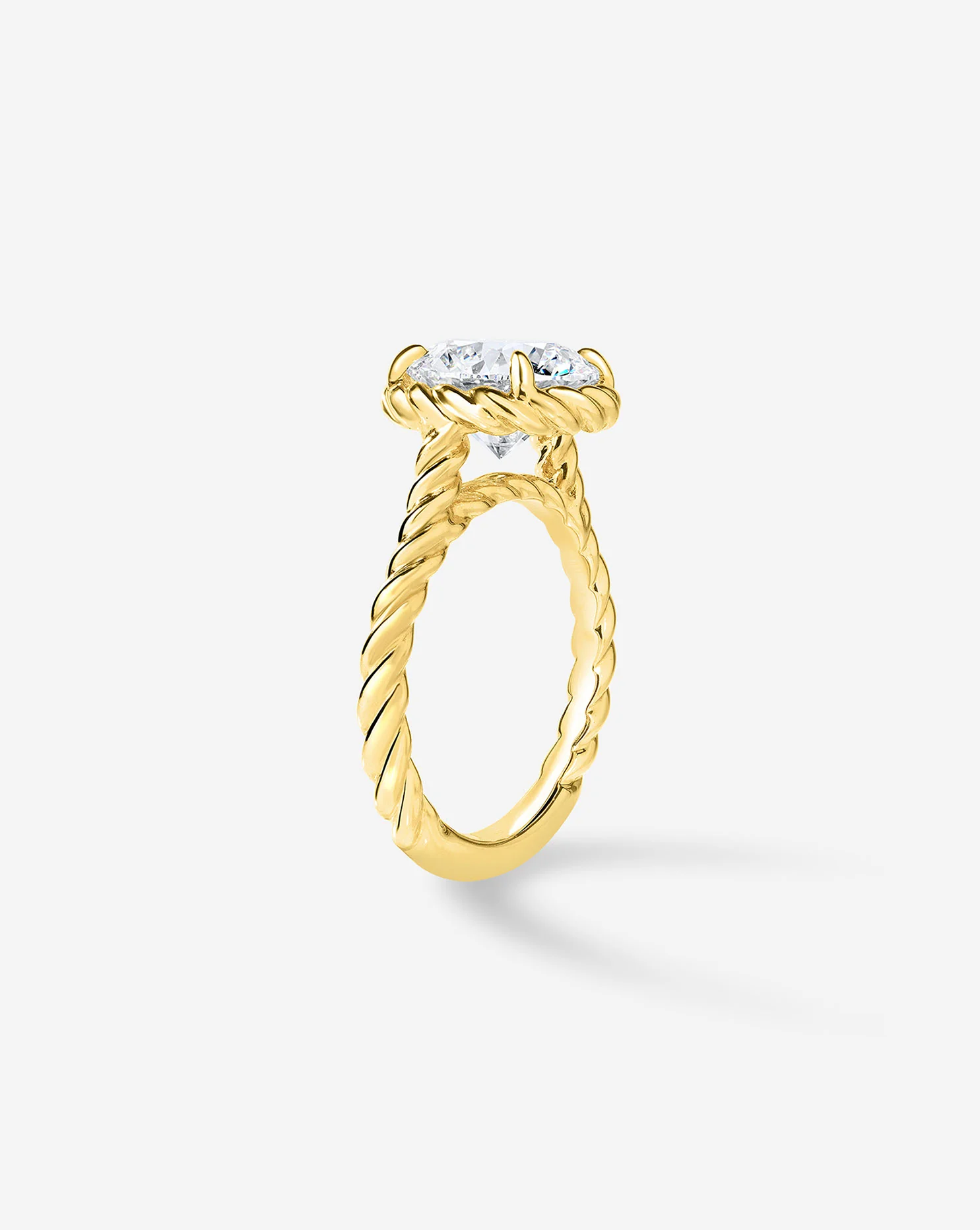 3.21 Round Lab Diamond in Twisted Wrap - Image 2