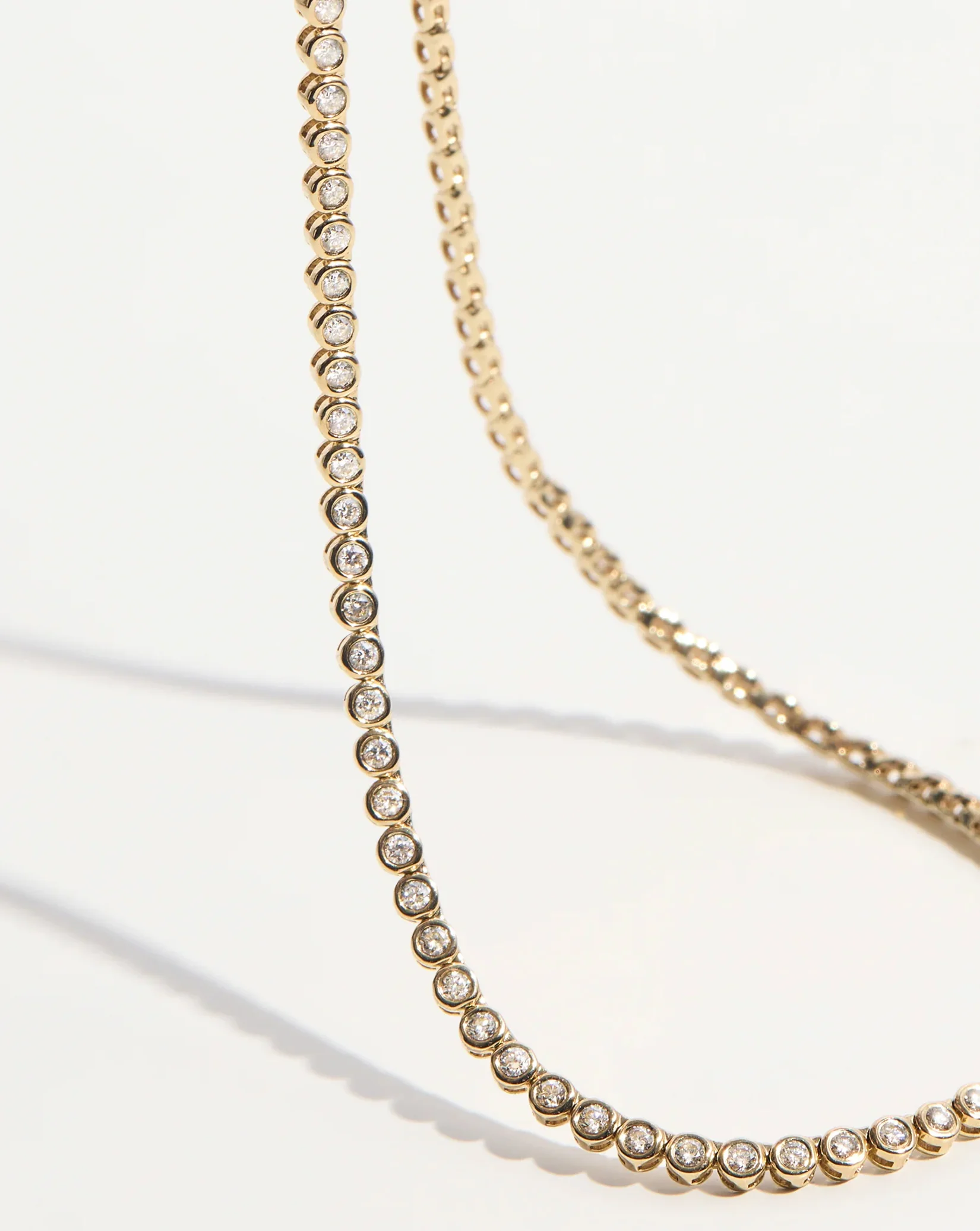 Bezel Mini Diamond Tennis Necklace - Image 6