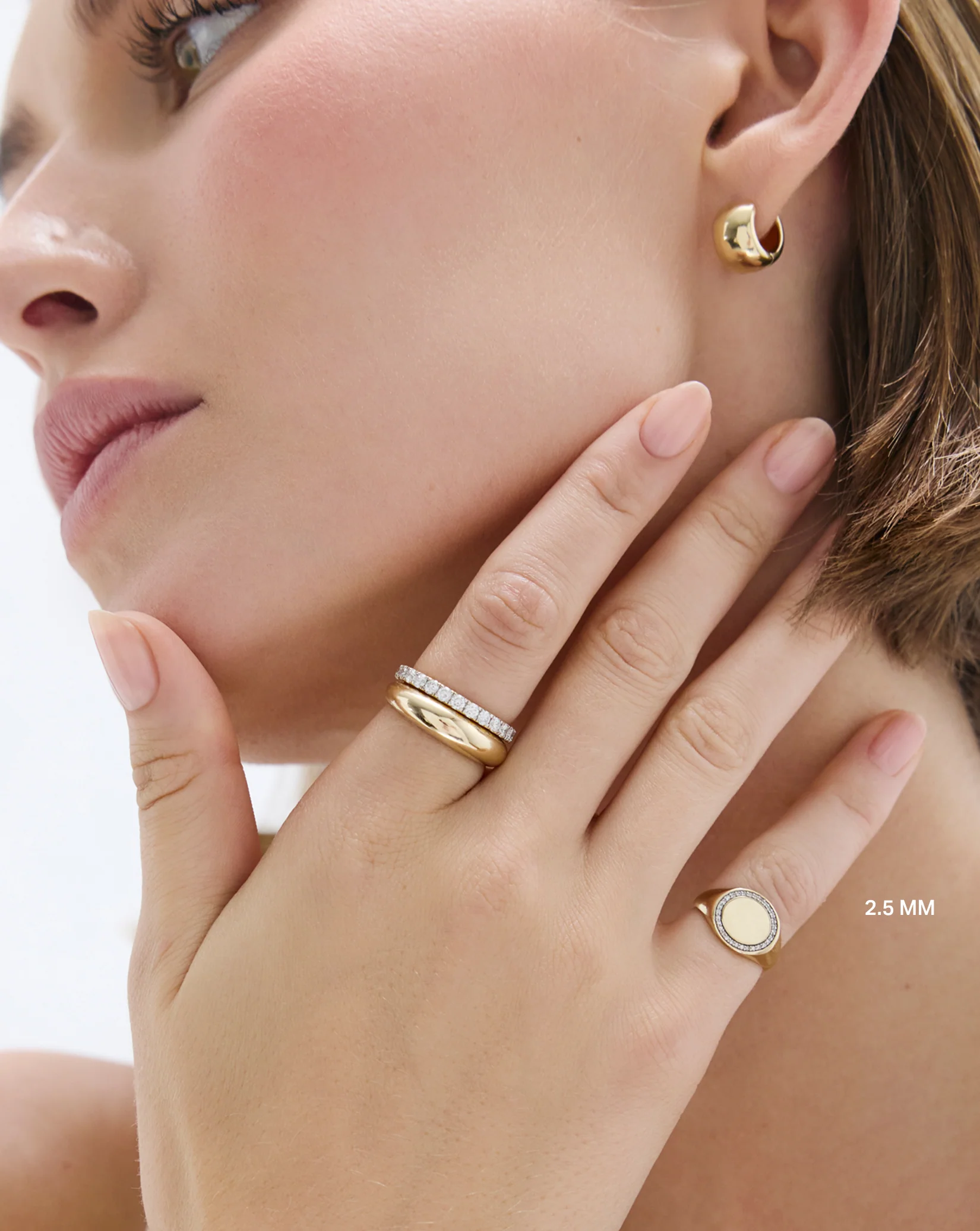 2.5 mm Classic Diamond Ring - Image 3