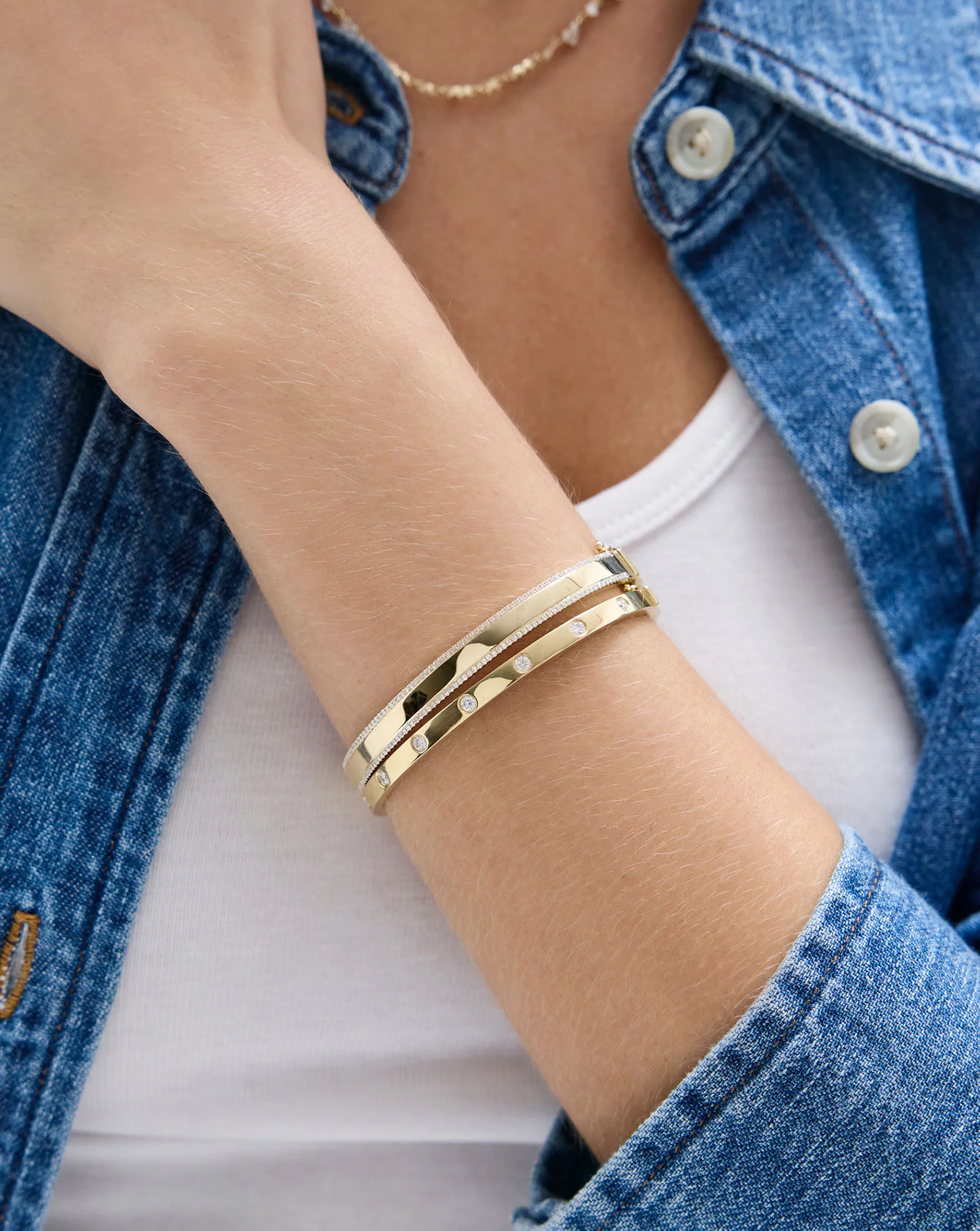 Diamond Border Bangle - Image 3