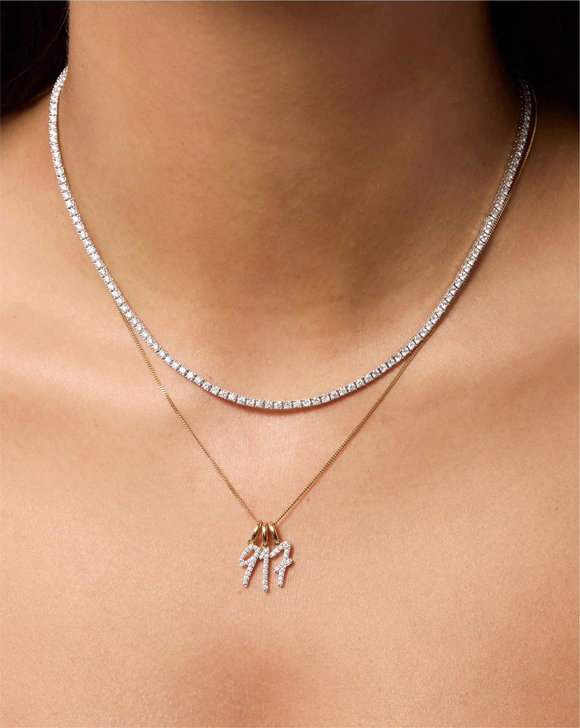 Diamond Number Pendant - Image 9