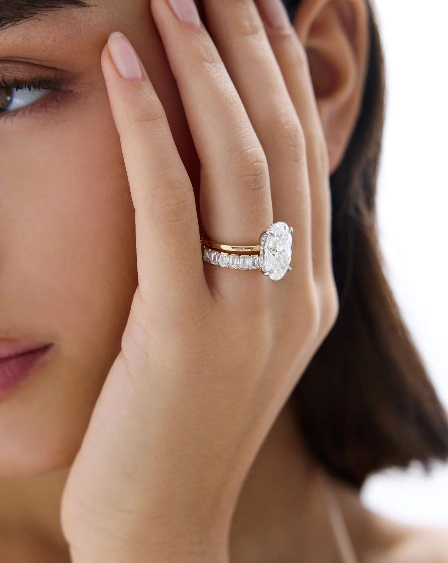 The Edge Emerald Diamond Eternity Band - Image 3