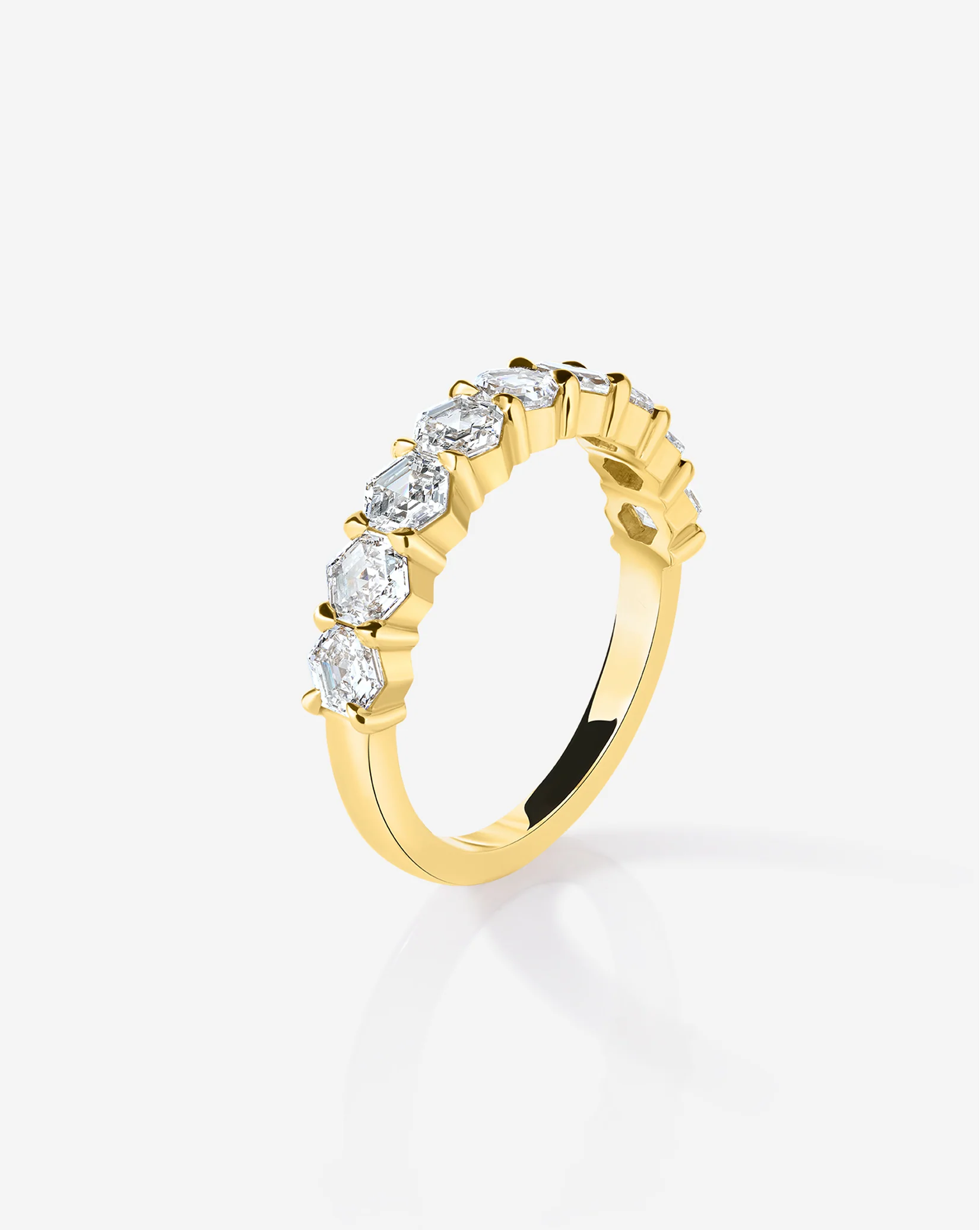 Hexagon Lab Diamond Wedding Band - Image 2