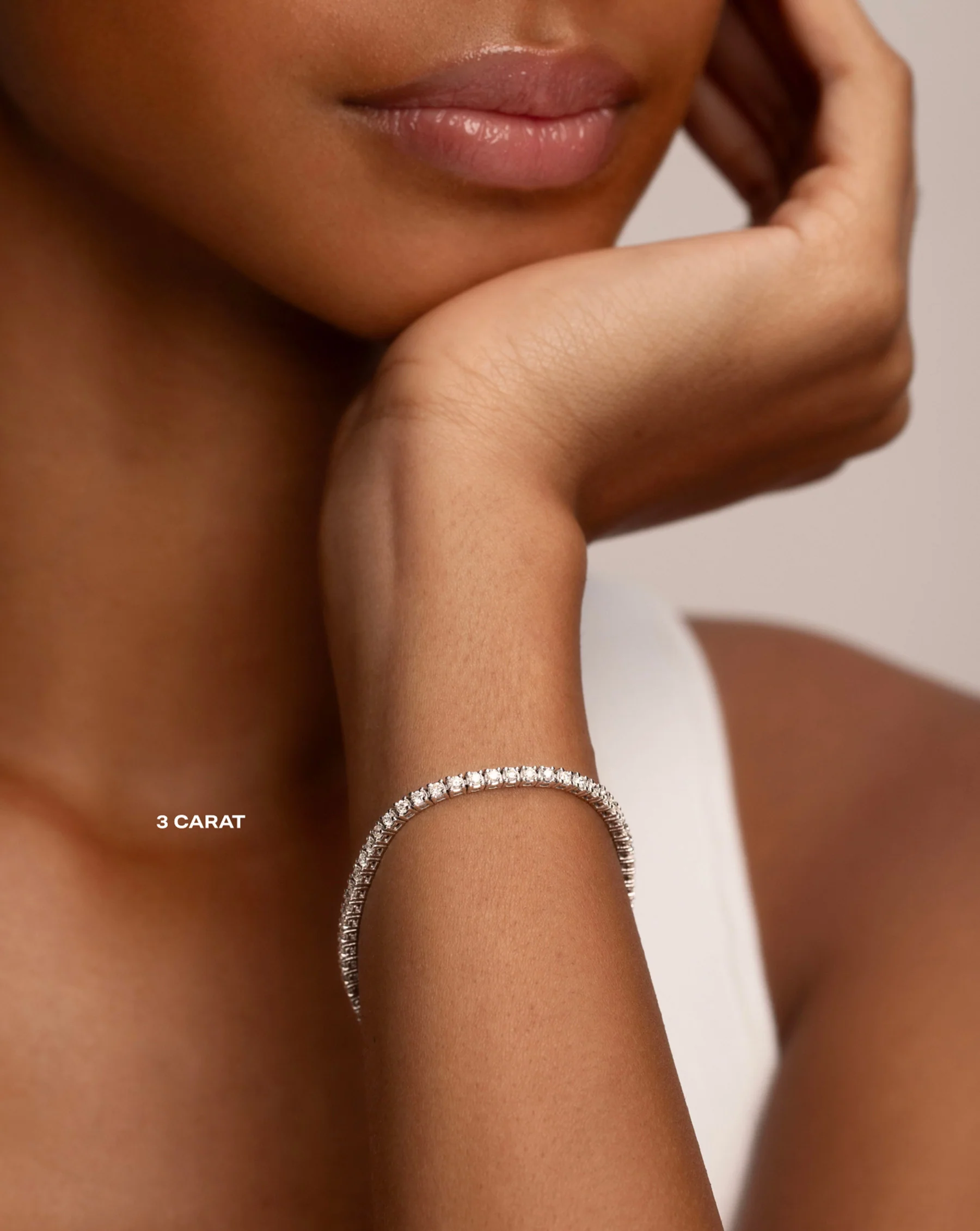 Classic Lab Diamond Tennis Bracelet - Image 11
