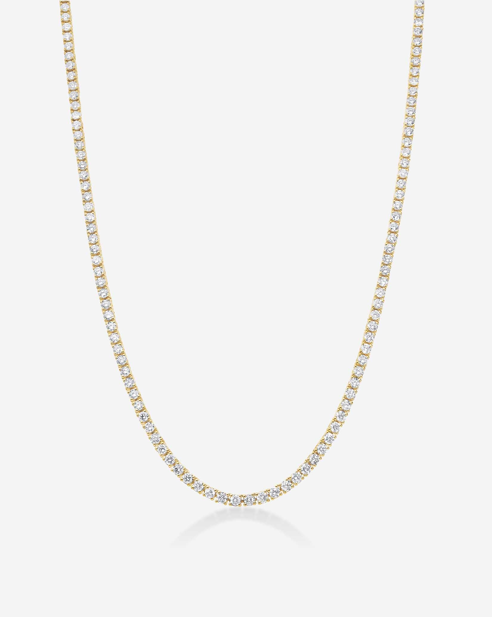 Classic Lab Diamond Tennis Necklace - Image 20