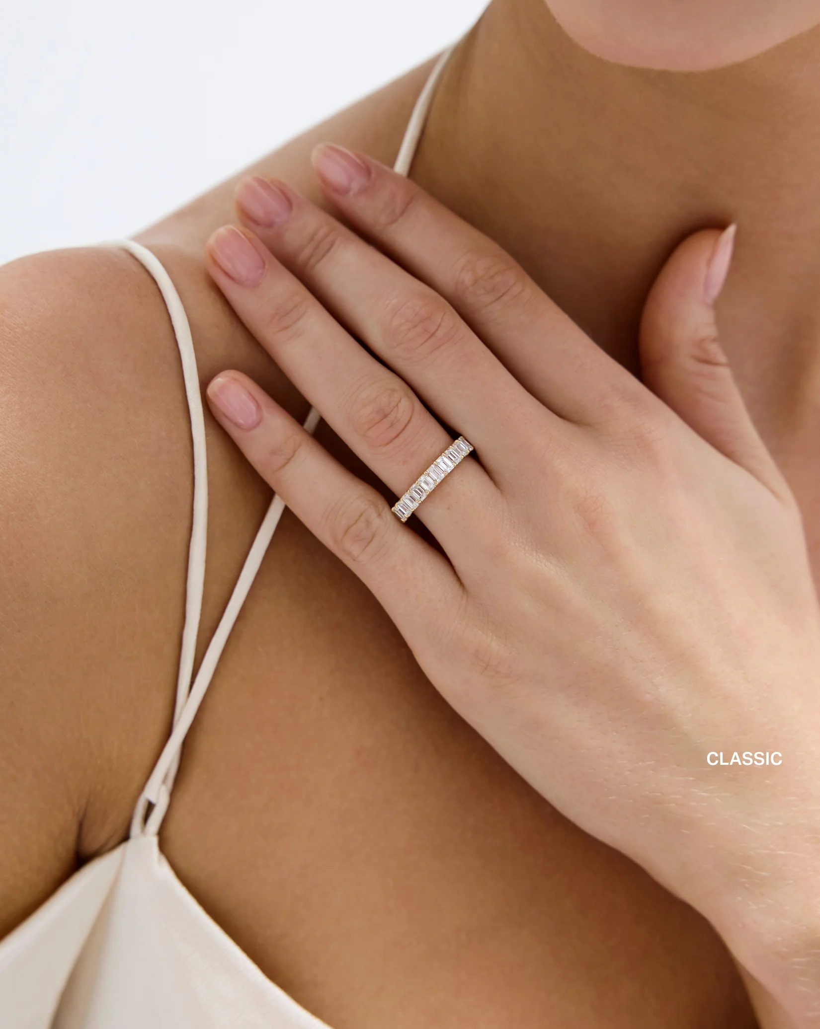 Emerald 3/4 Diamond Band - Image 6