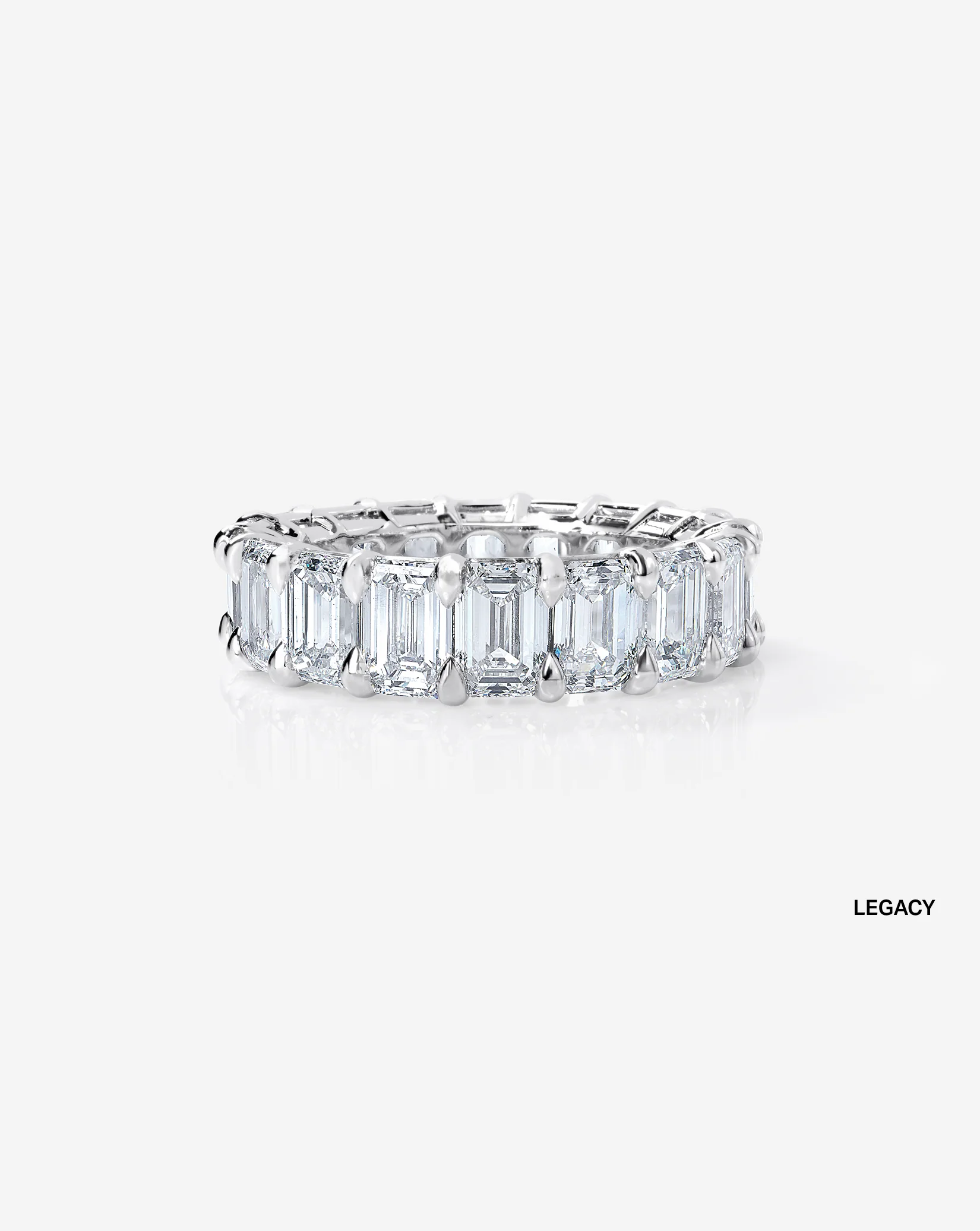 Emerald Lab Diamond Band - Image 15