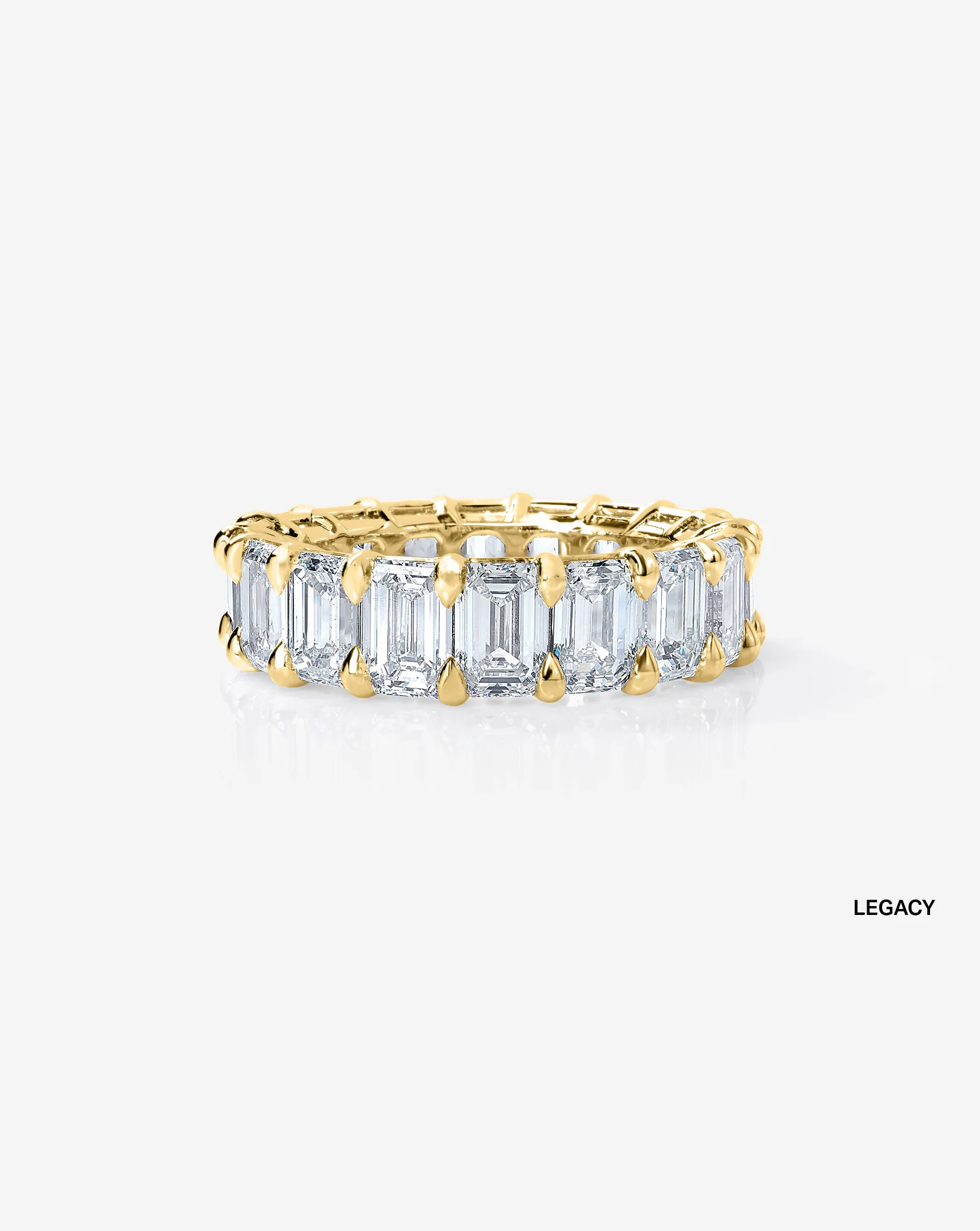 Emerald Lab Diamond Band - Image 18