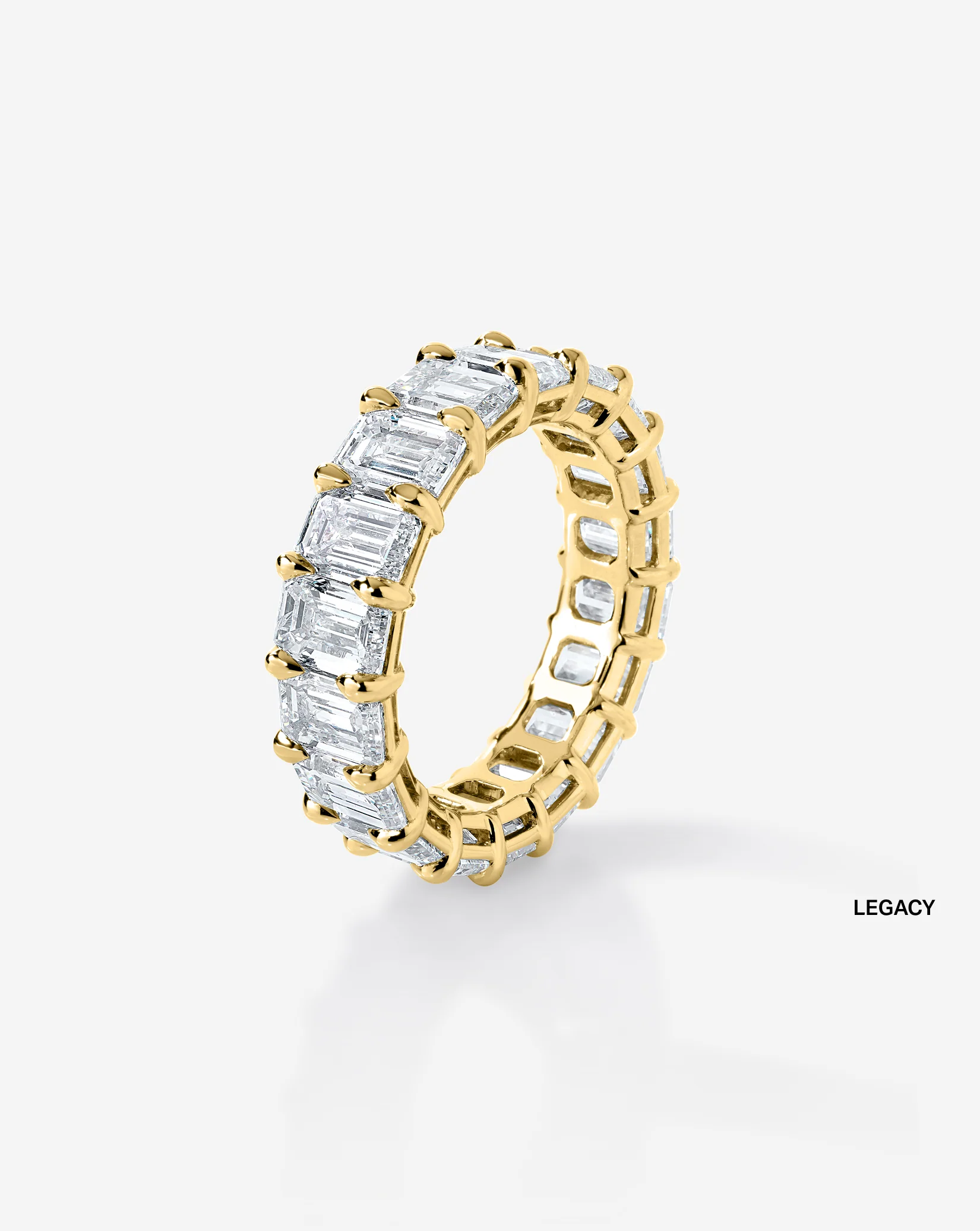 Emerald Lab Diamond Band - Image 19