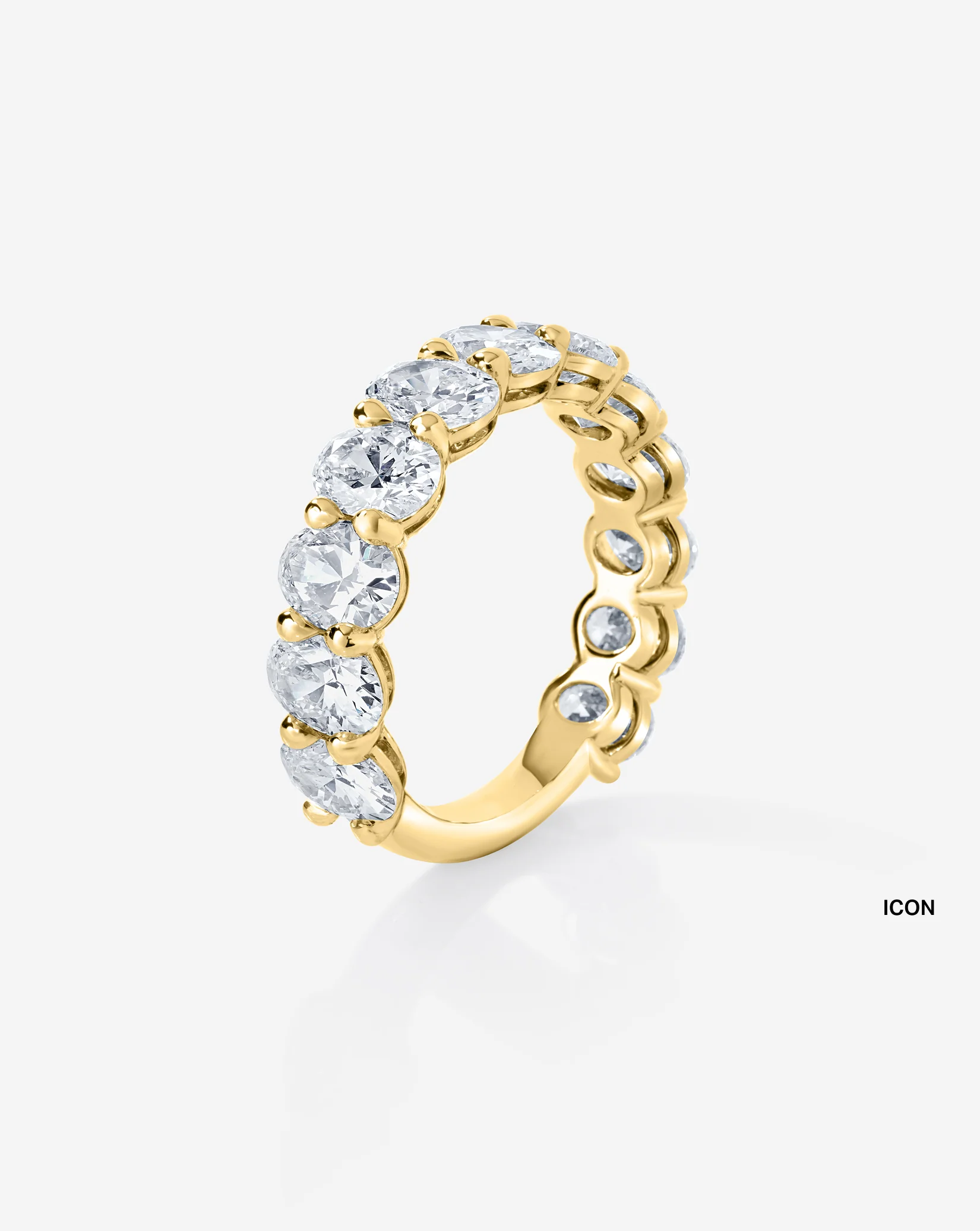 Oval 3/4 Lab Diamond Band - Image 20