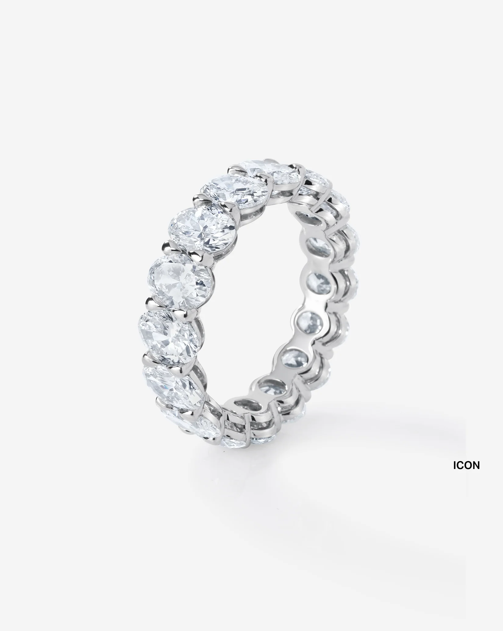 Oval Diamond Eternity Band - Image 10