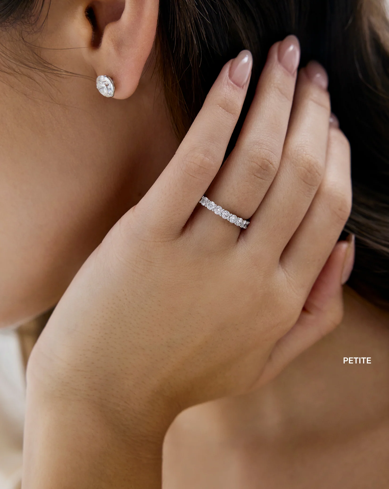 Round Lab Diamond Eternity Band - Image 4