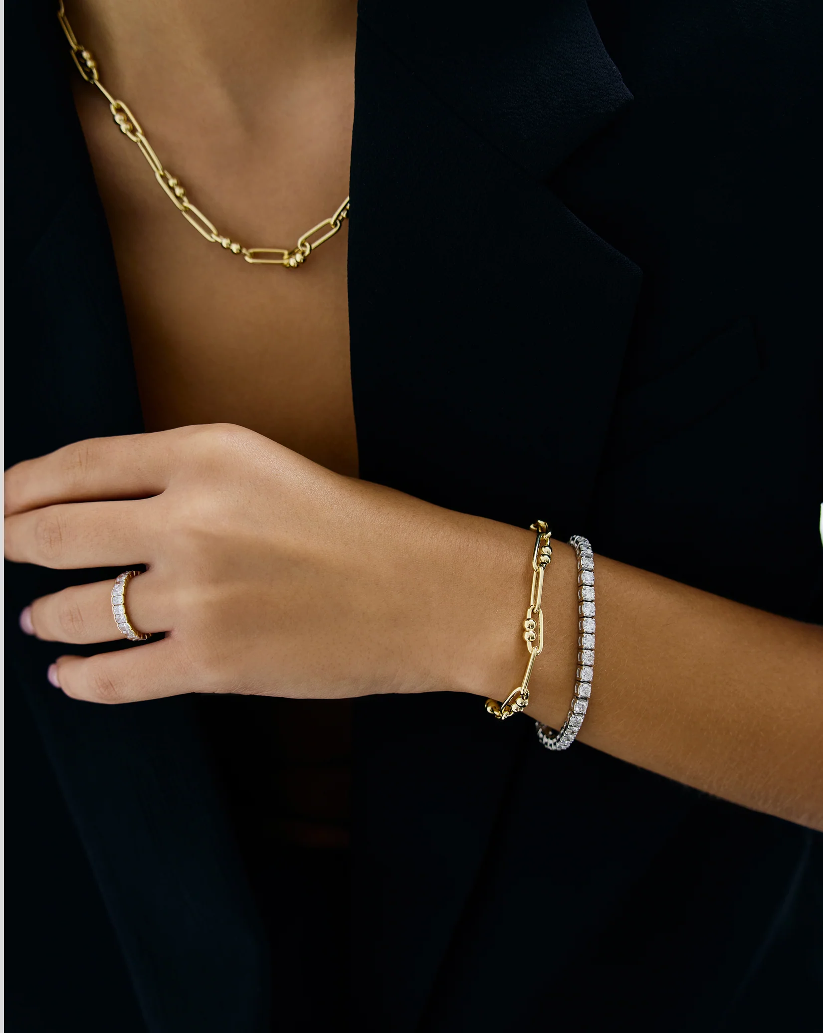 Bead Link Chain Bracelet - Image 2