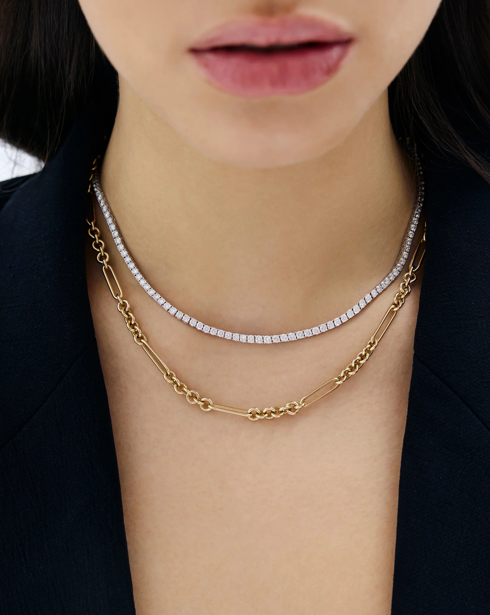 Mixed Link Chain Necklace - Image 3