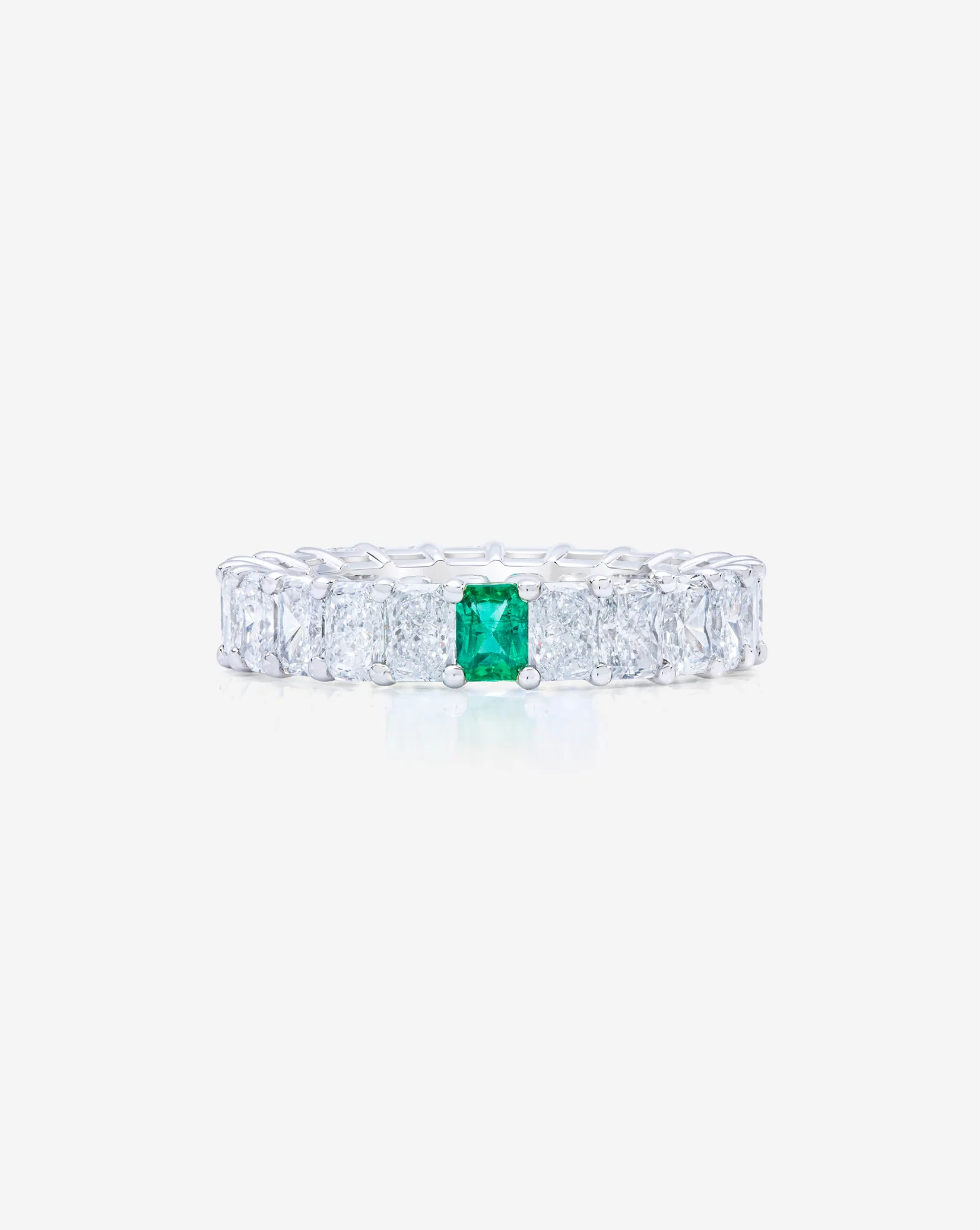 Radiant Diamond and Birthstone Eternity Band - Image 15
