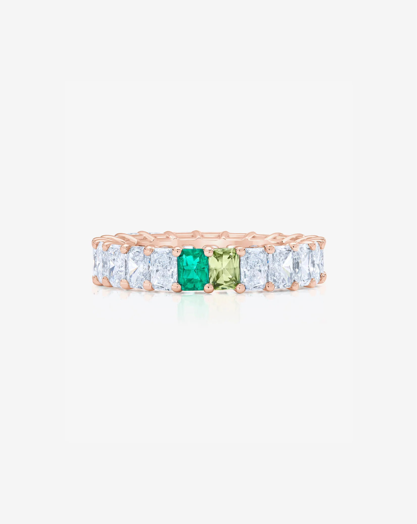 Radiant Diamond and Birthstone Eternity Band - Image 24