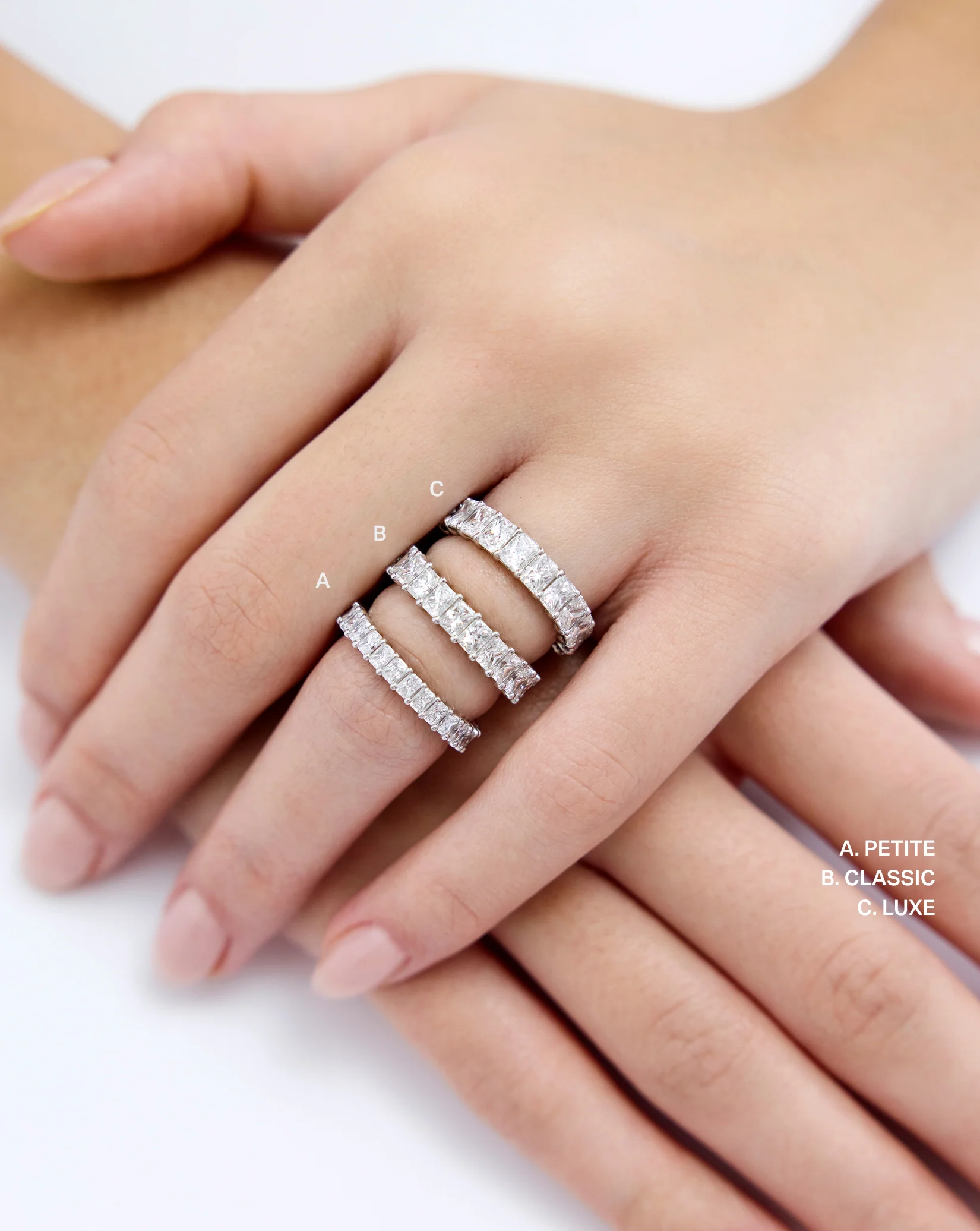 Radiant Diamond and Birthstone Eternity Band - Image 9