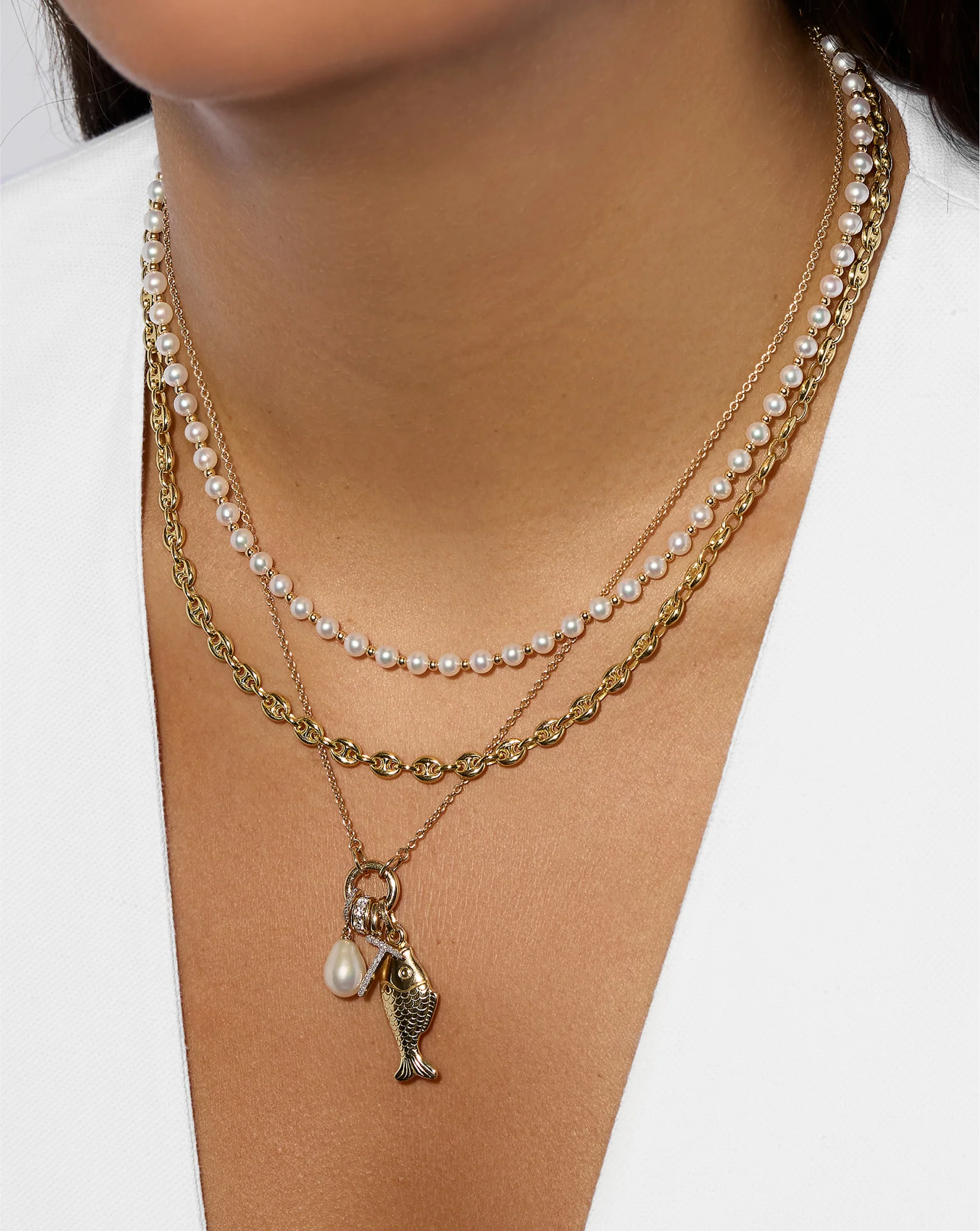 Pearl Station Necklace - Image 3