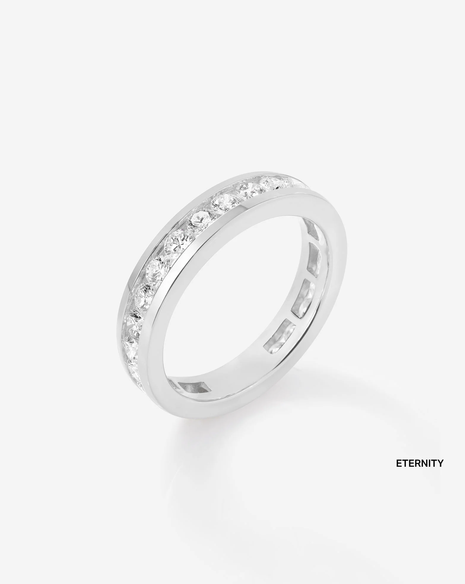Round Diamond Channel Set Eternity Band - Image 10