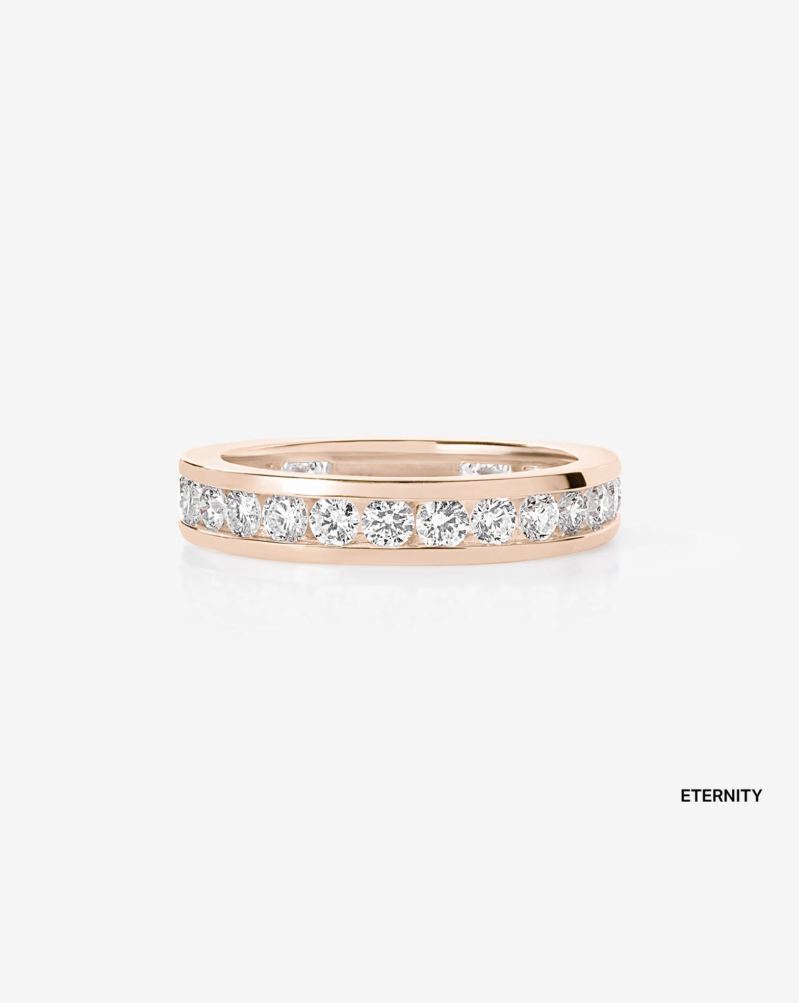 Round Diamond Channel Set Eternity Band - Image 11
