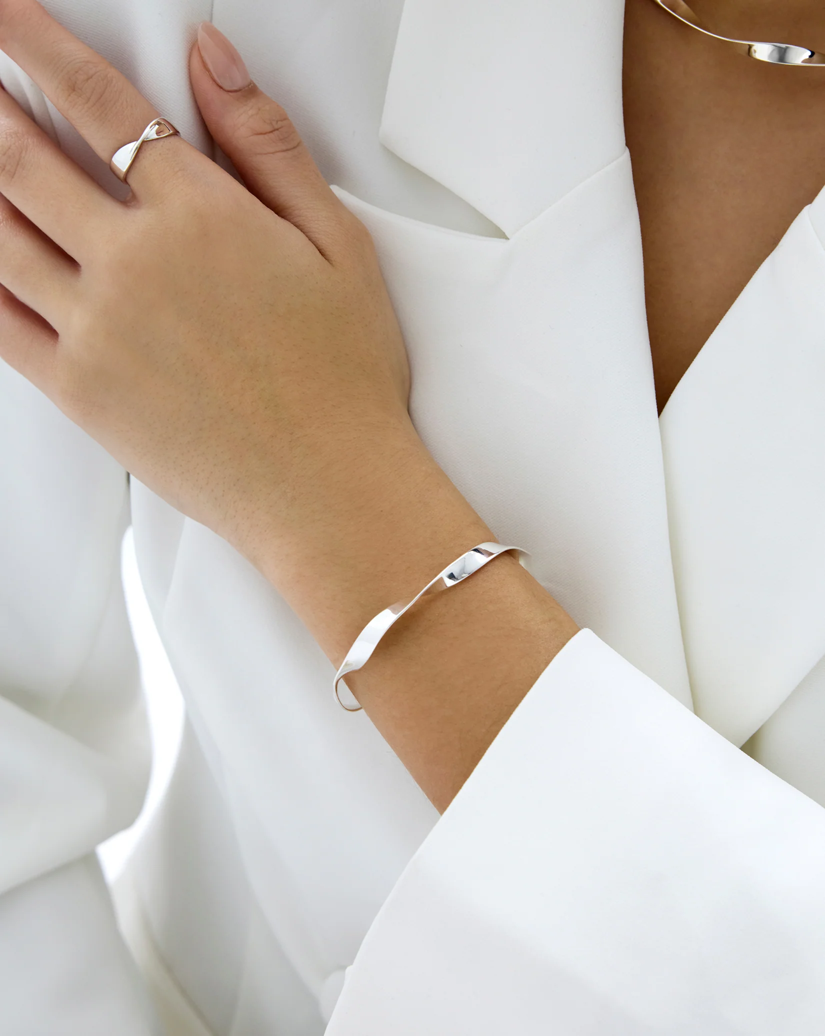 Silver Twist Cuff - Image 3