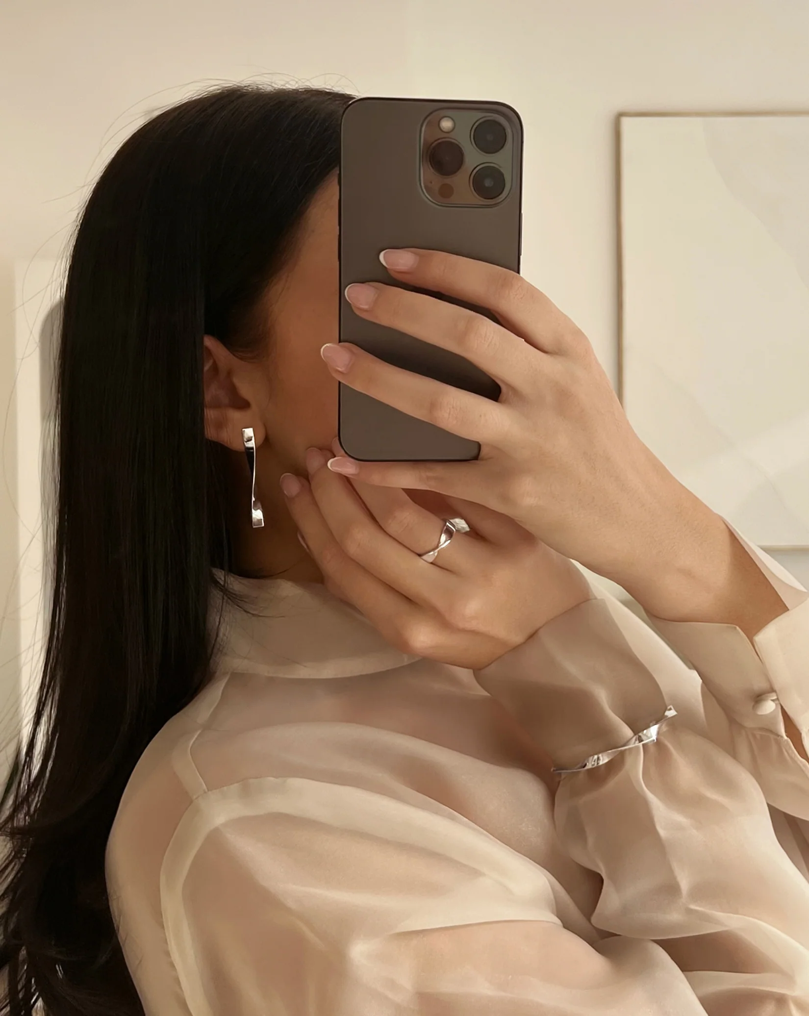 Silver Twist Earrings - Image 6