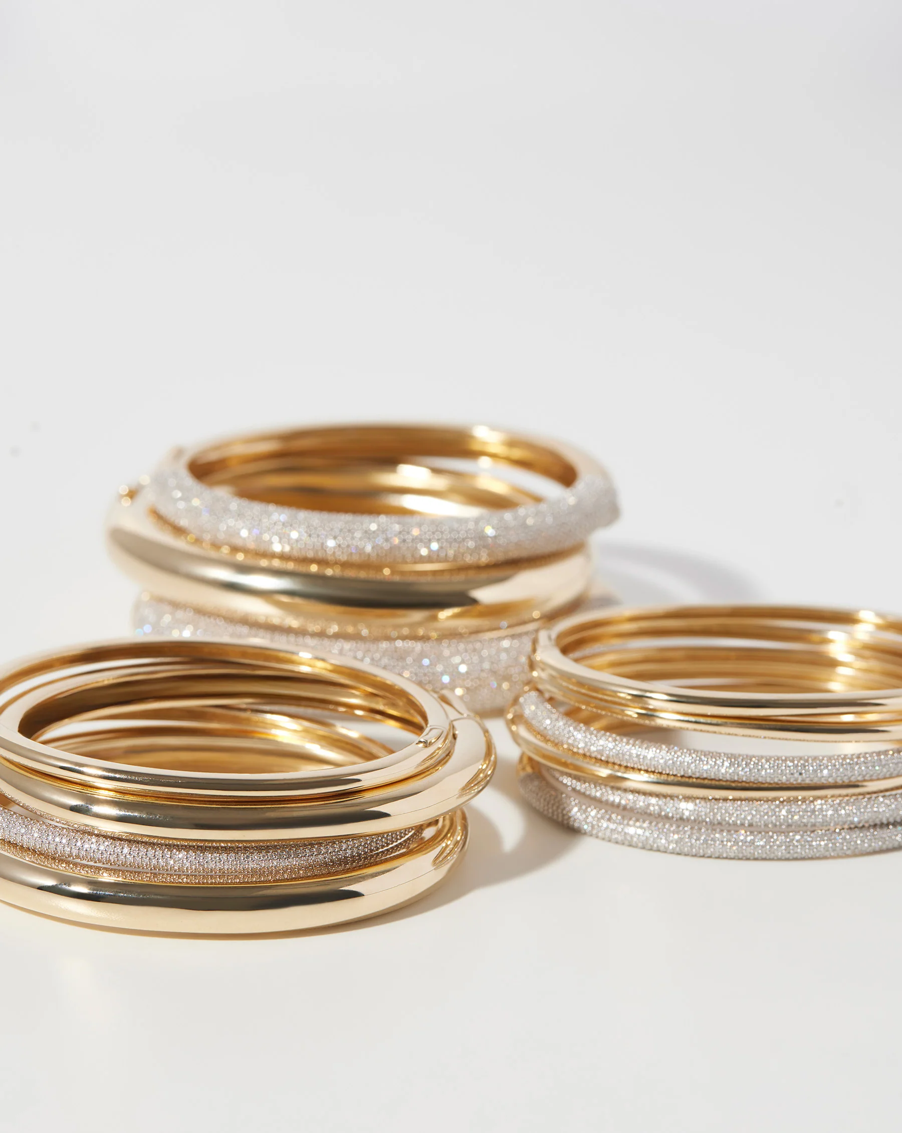 Stackable Gold Cloud Bangle - Image 6