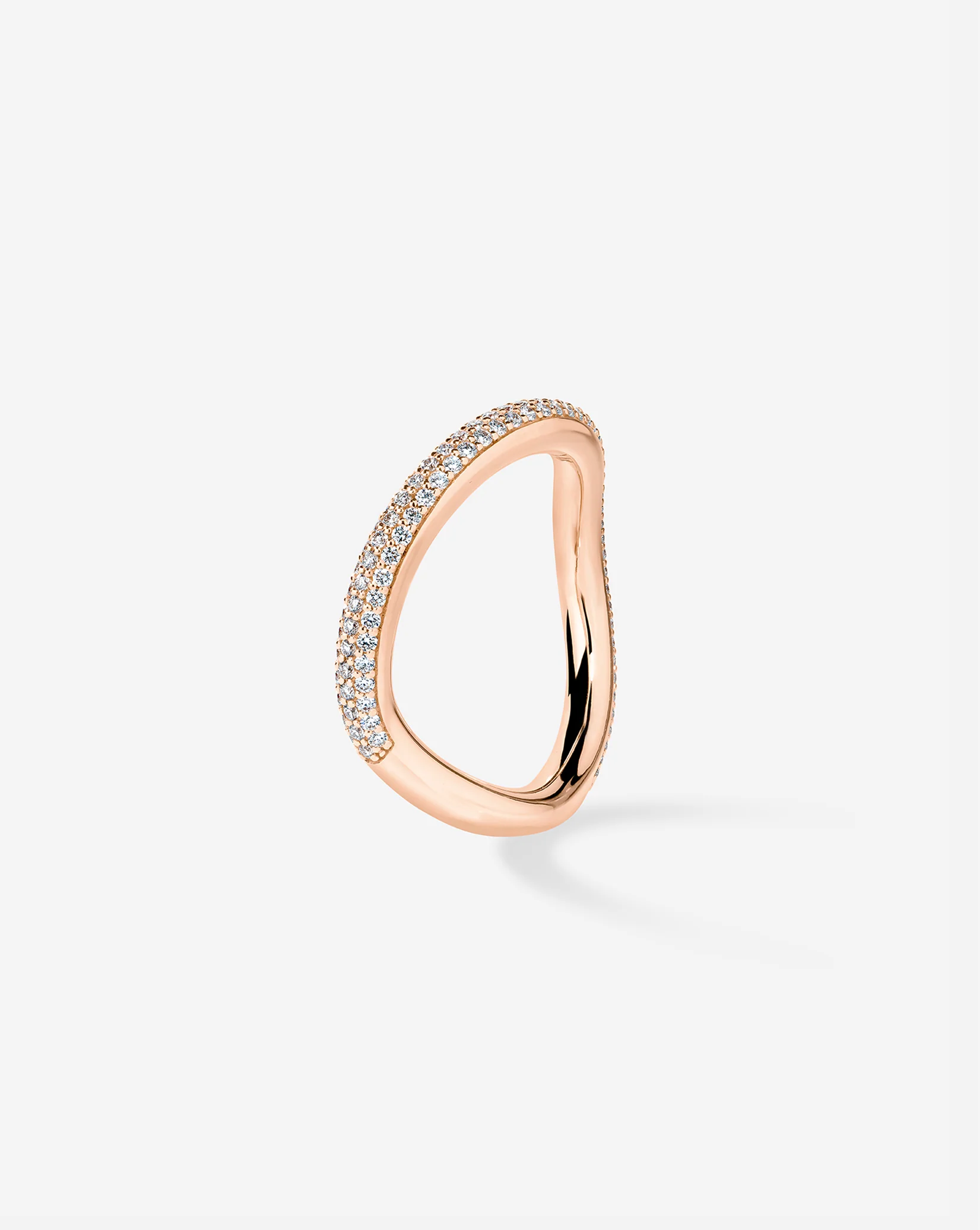Pavé Wave Wedding Band - Image 8